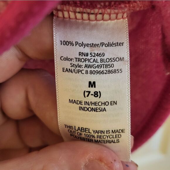 Athletic works hot pink 1/2 zip girls pullover - Picture 6 of 7